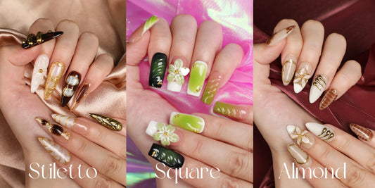 Press-On Nail Shape Guide: Stiletto vs Square vs Almond Nails