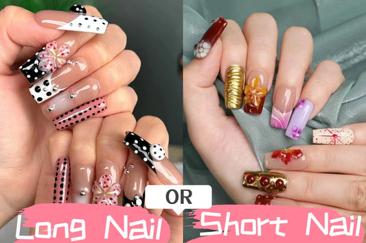 Short vs Long Square Nails: Which Handmade Design Suits Your Lifestyle?