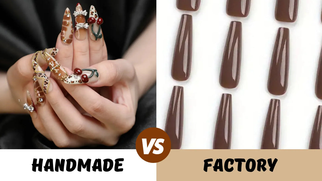 Handmade Square Nails VS Factory Press-Ons: What’s the Real Difference?
