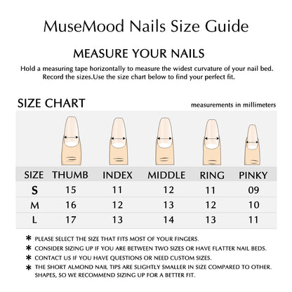 Faux Ongles en Acrylique Faits Main "Charme Crépusculaire"