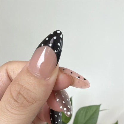 Ongles à presser faits main Warm Polka