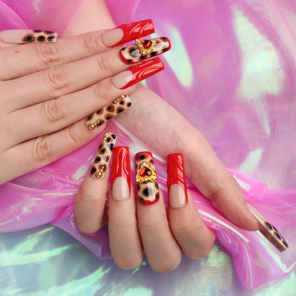 Savage Queen Square Nail Press On Acrylic Set