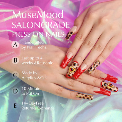 Savage Queen Square Nail Press On Acrylic Set