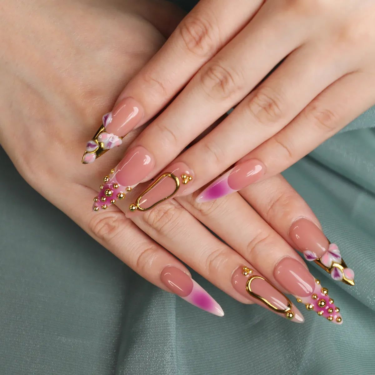 Stiletto Royale Handmade Press On Nail Set