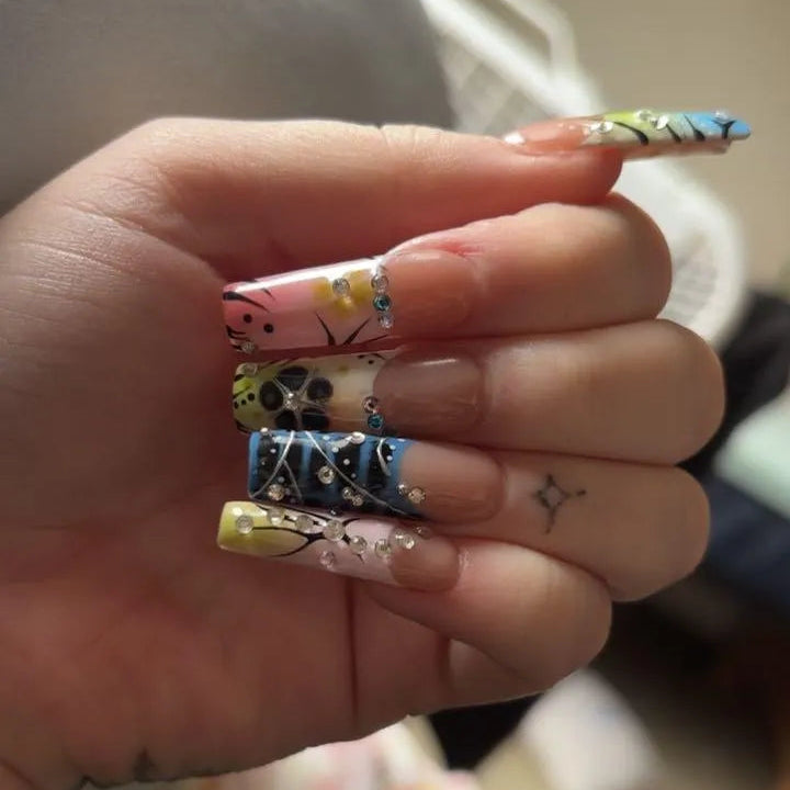 clear bliss press on nails try on review picture from customer