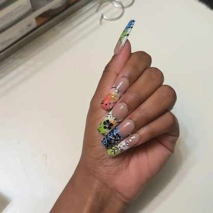 musemoonnails clear bliss nail set review picture from customer on tik tok