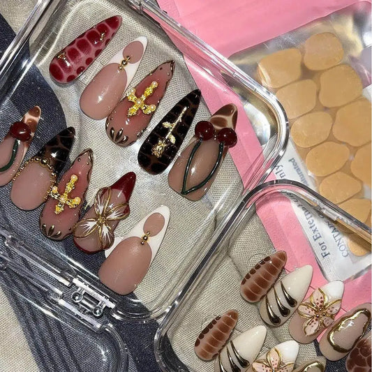Golden Eden Handmade Acrylic Nail