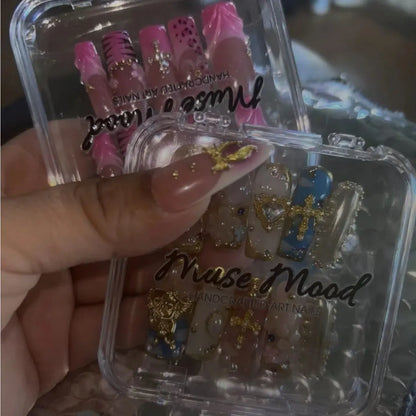 Blush Safari Square Press On Nail