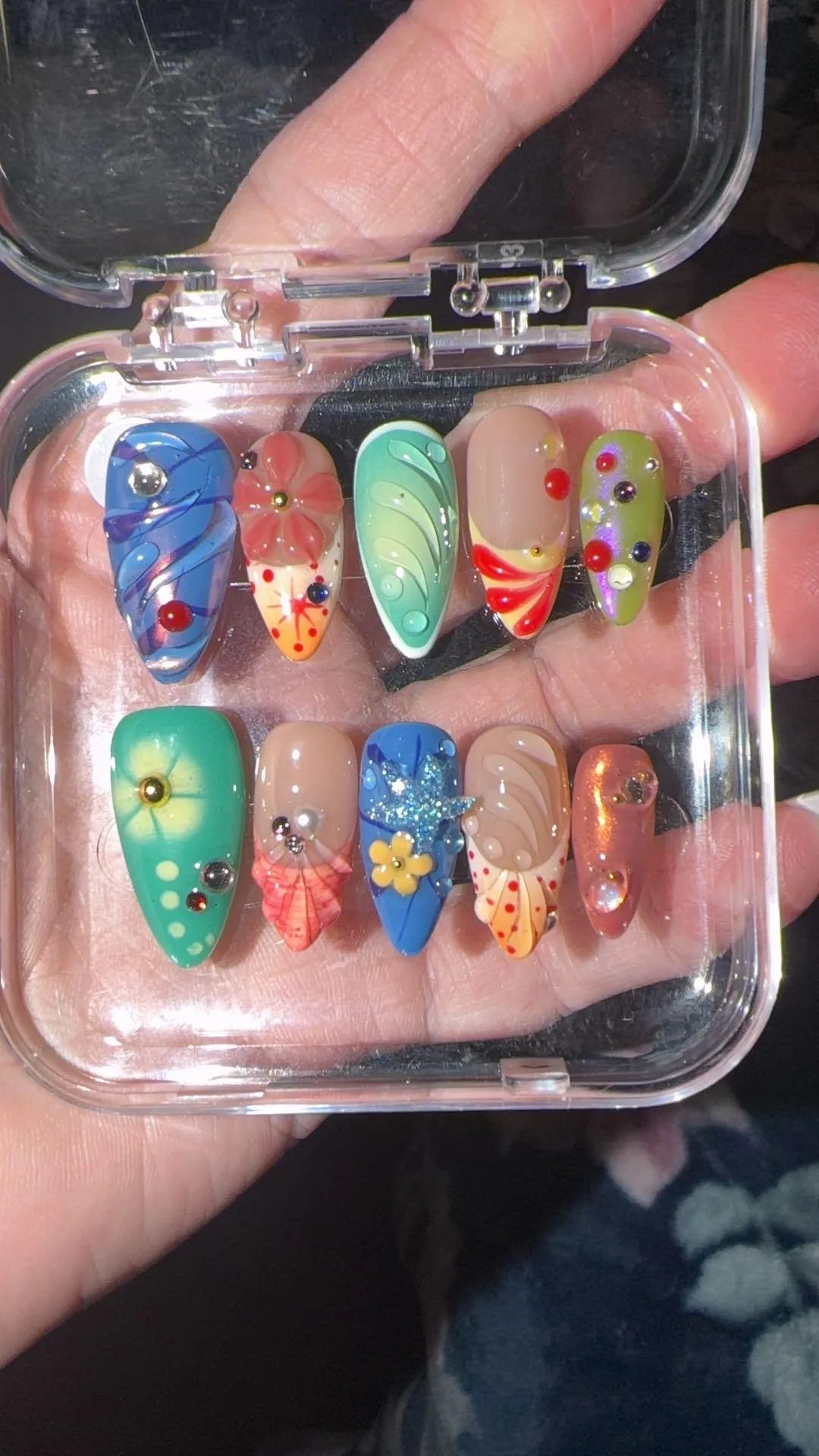 Wave Fantasy Handmade Nail