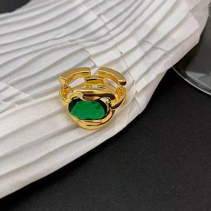 close up look of vintage ring with simple background
