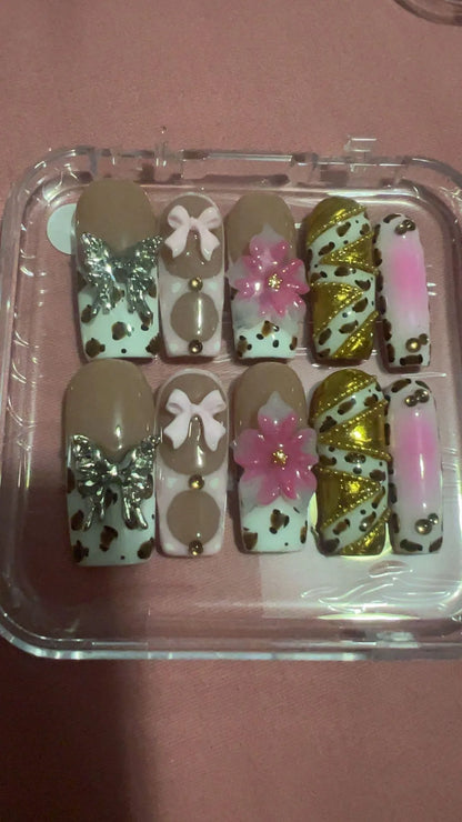Petal Glam Handmade Square Nail