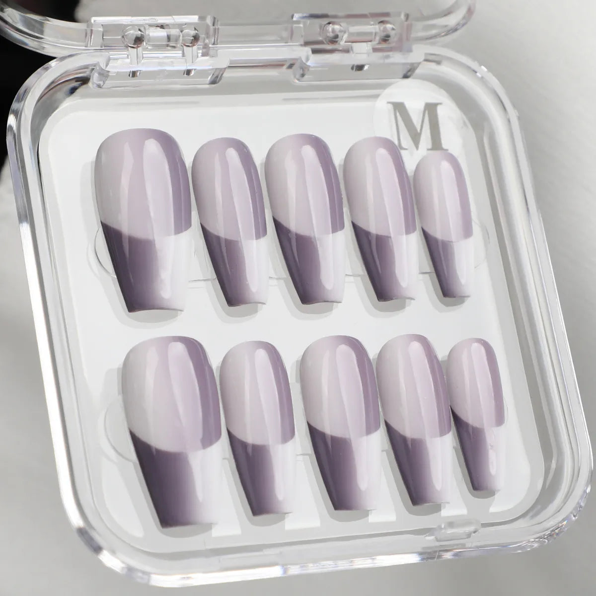 Glossy Everyday Press-on Nails Made by Acrylic 
