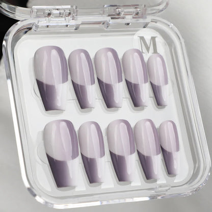 Glossy Everyday Press-on Nails Made by Acrylic 