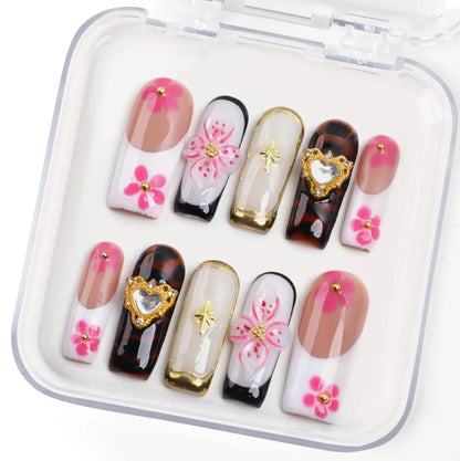 Cherry Blossom Crush Handmade Acrylic Press On