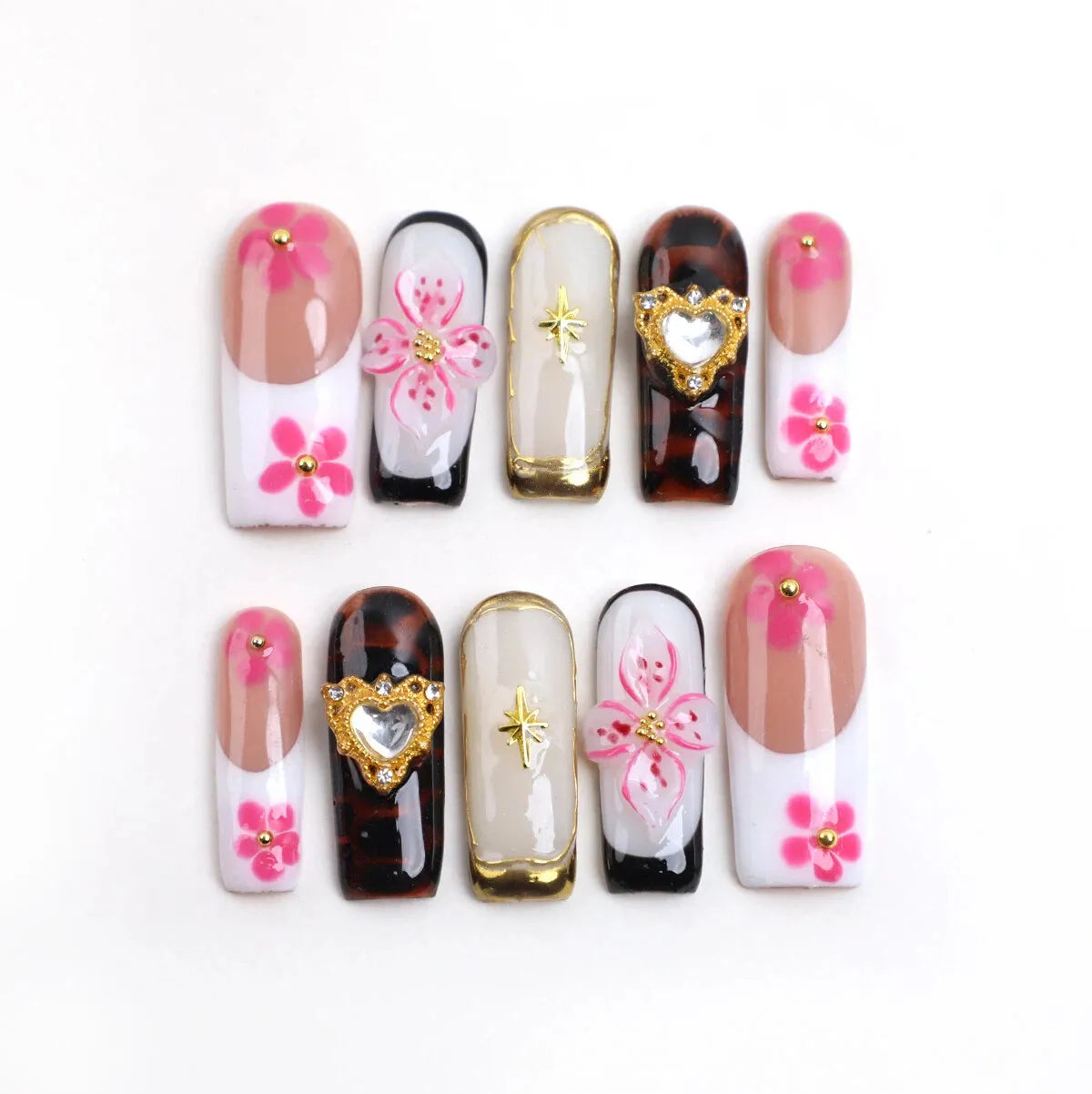 Cherry Blossom Crush Handmade Acrylic Press On