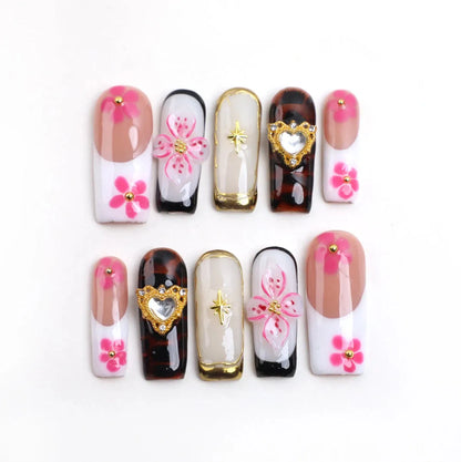 Cherry Blossom Crush Handmade Acrylic Press On