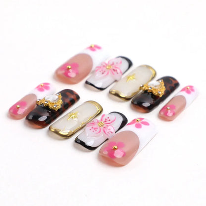 Cherry Blossom Crush Handmade Acrylic Press On