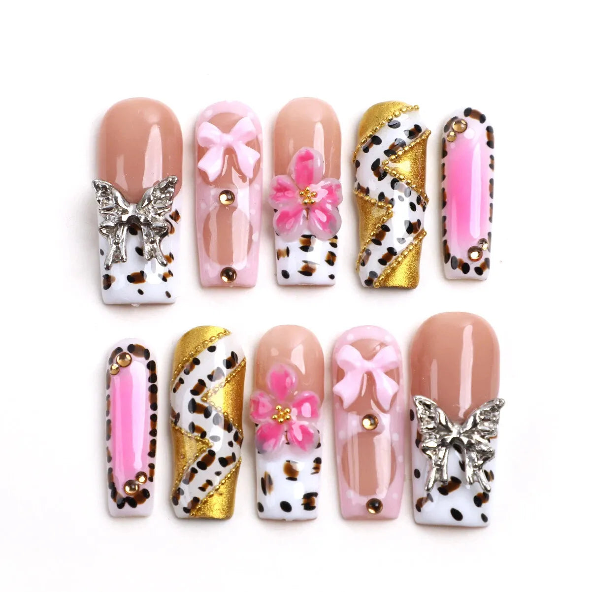 Petal Glam Handmade Square Nail