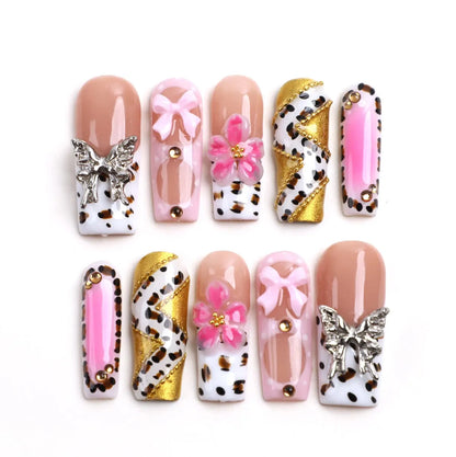 Petal Glam Handmade Square Nail