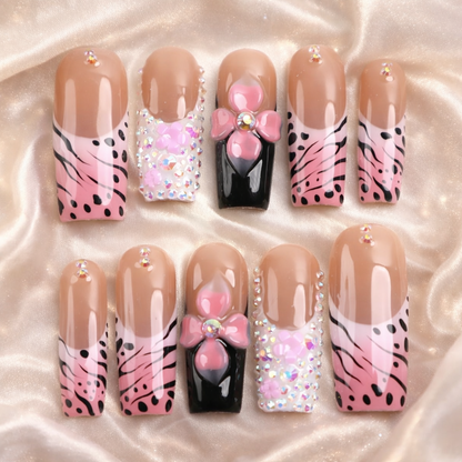 Ember Whisper Press On Sqaure Nail