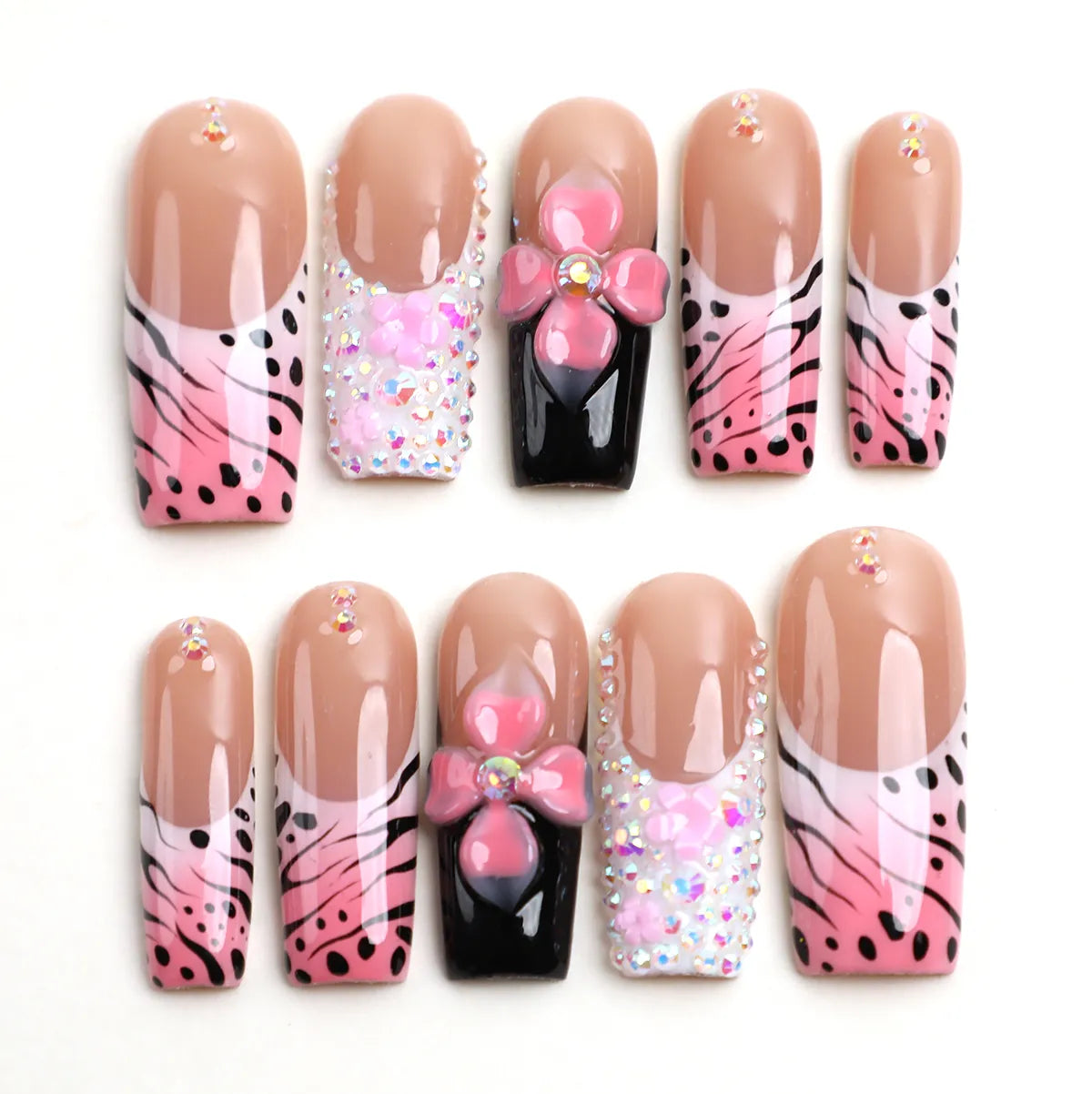Ember Whisper Press On Sqaure Nail
