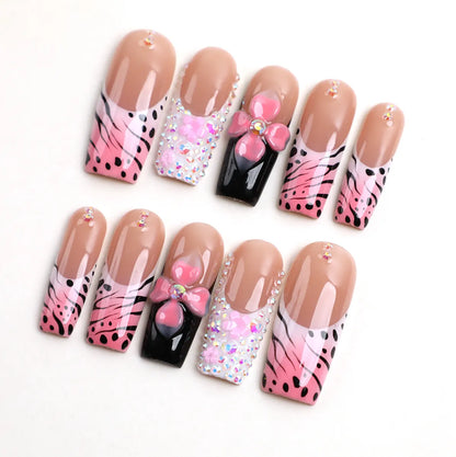 Ember Whisper Press On Sqaure Nail